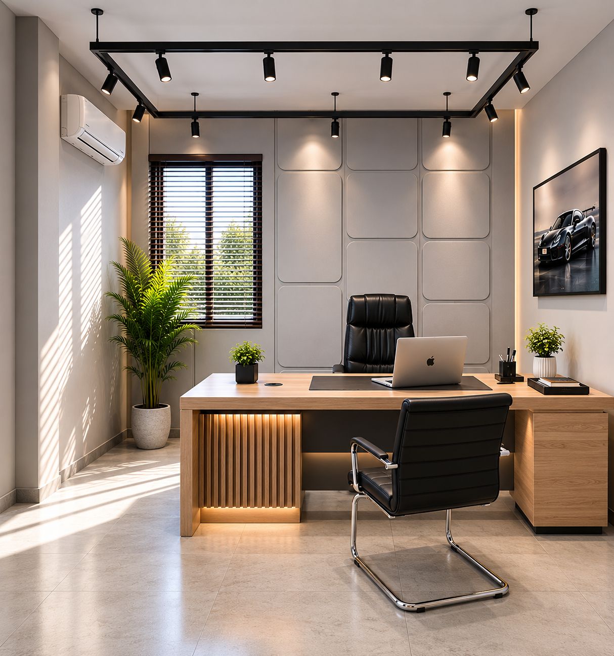 Refined spatial lounge styling